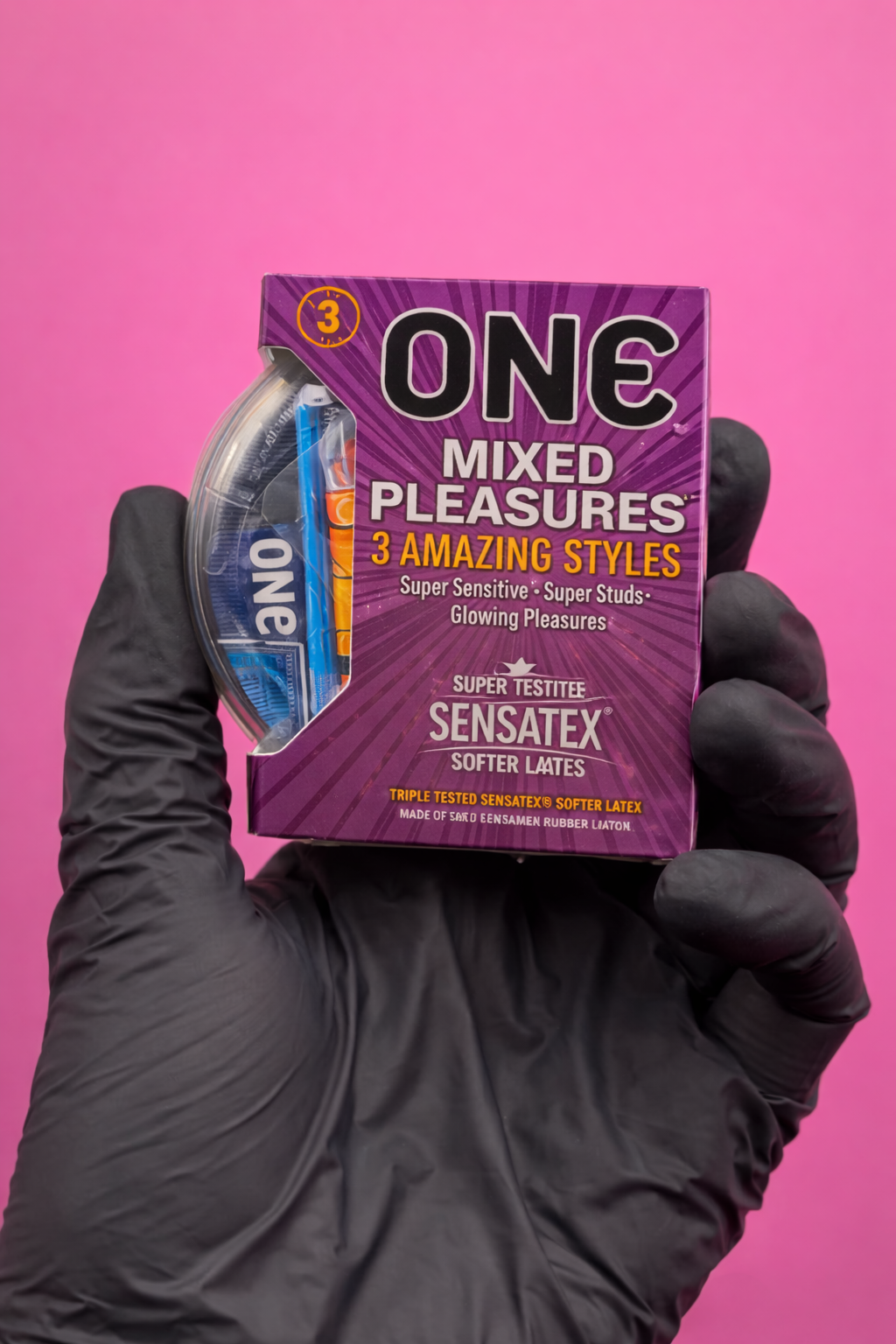 Mixed Pleasures 3-Pack – Super Sensitive, Studs & Glow