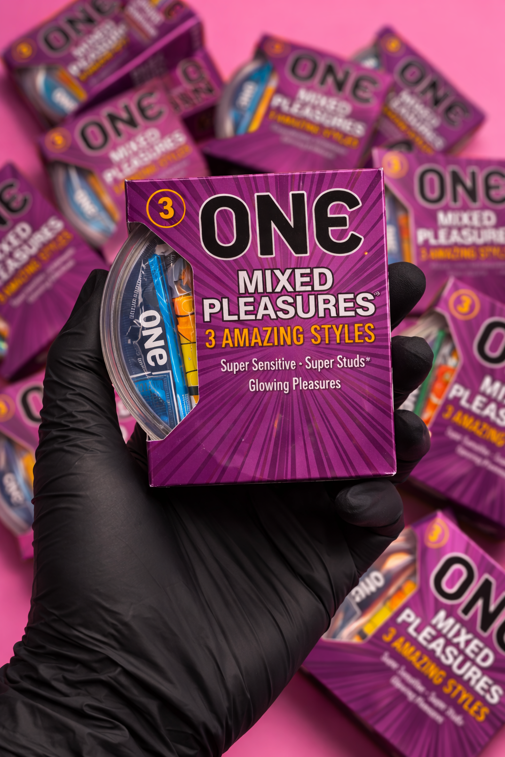 Mixed Pleasures 3-Pack – Super Sensitive, Studs & Glow