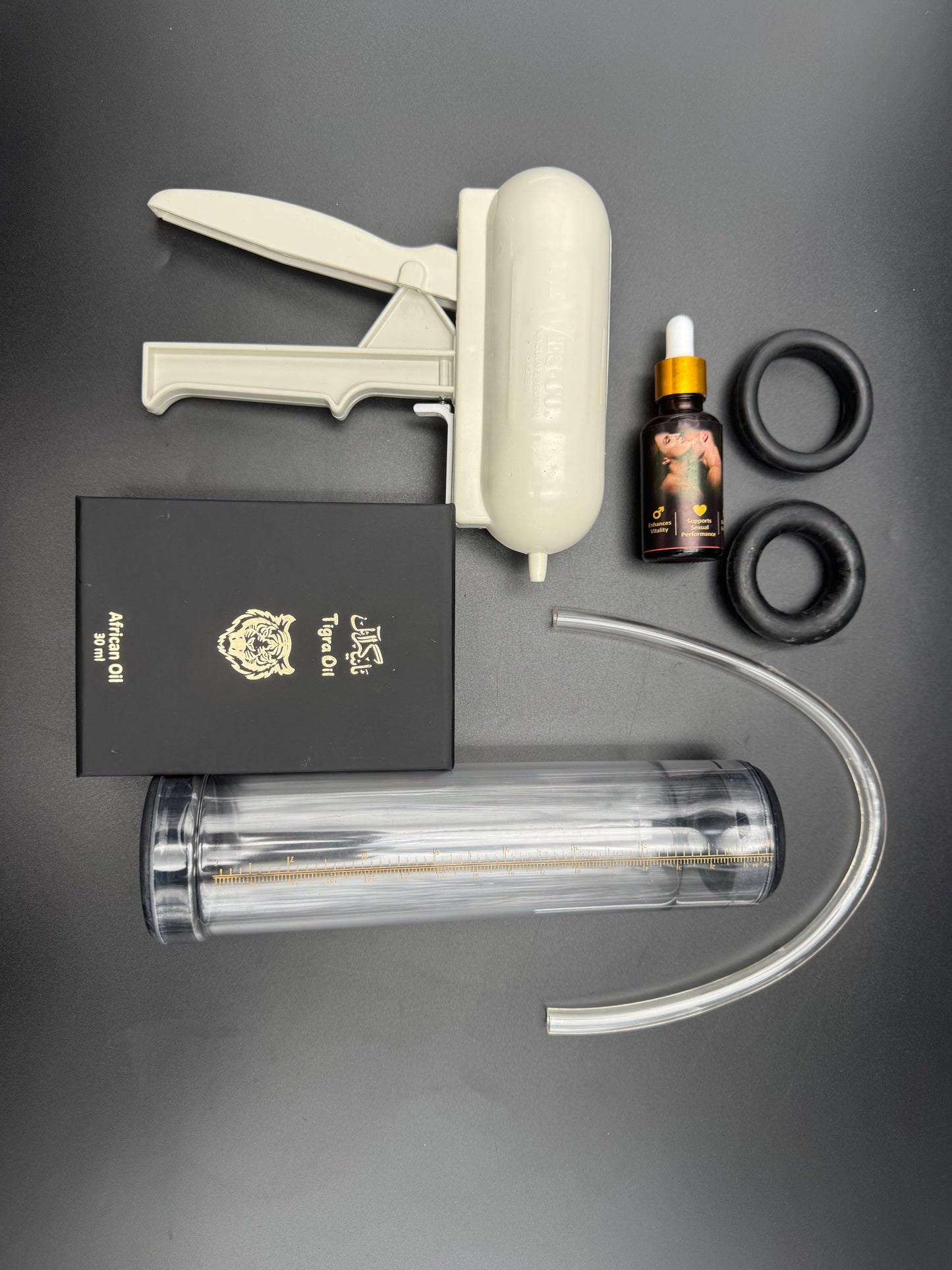 Tigra Strength Combo – Herbal Oil + Wellness Vacuum Pump
