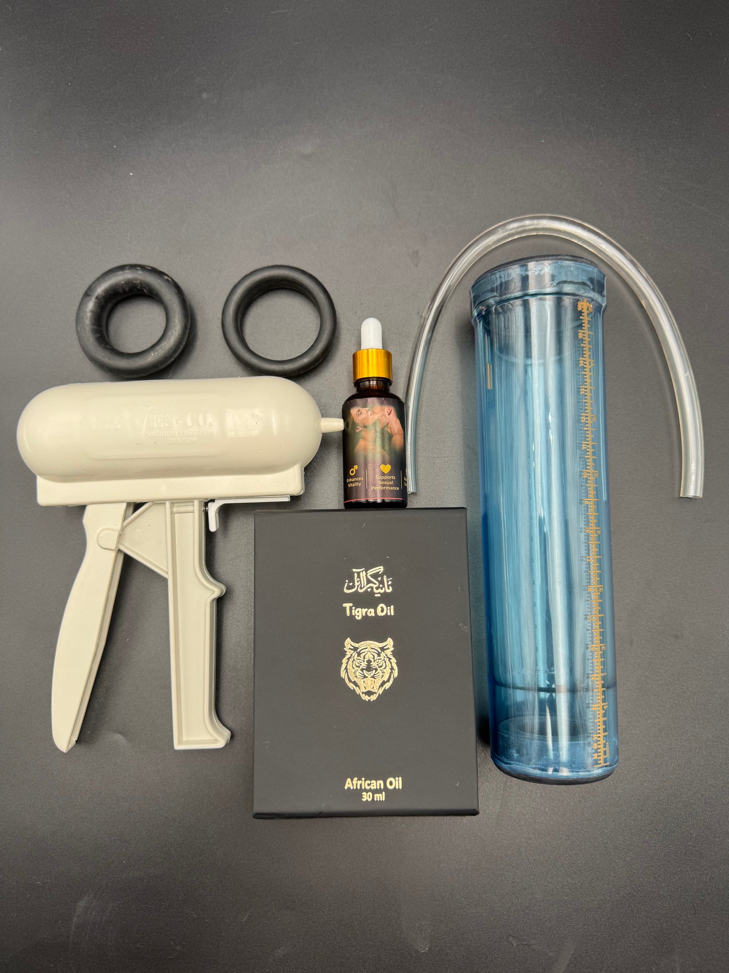 Tigra Strength Combo – Herbal Oil + Wellness Vacuum Pump